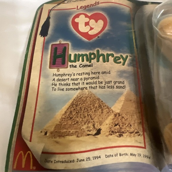 VTG TY Teenie Beanie Babies Humphrey The Camel 2000‎ - NEW in Box, Collectors, - Picture 6 of 7